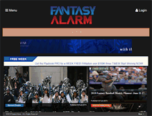 Tablet Screenshot of fantasyalarm.com